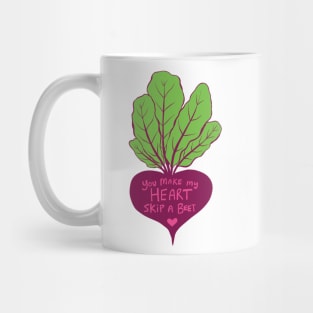 Heart Beet, Pink Mug